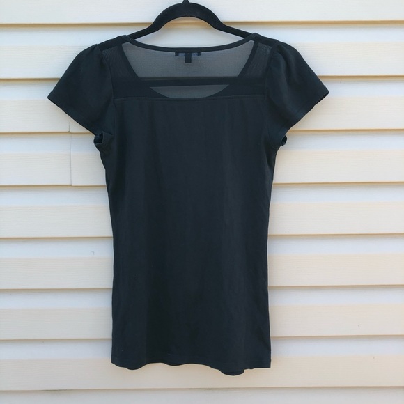 GAP | black basic tee with mesh - Picture 5 of 5